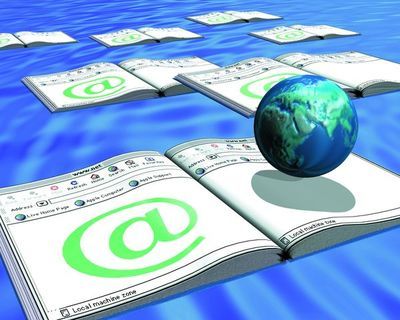 網路商機圖片-科技圖 地球 書本 網站,科技,網路商機